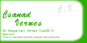 csanad vermes business card